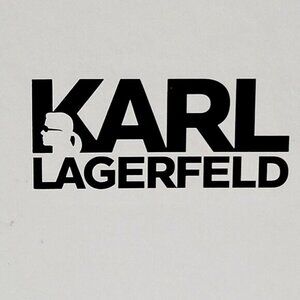Karl Lagerfeld Signature White Decorative Storage Gift Box Ikonik Design Thank Y